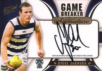 2013 Select Prime AFL - Game Breaker Signatures #GBS1 Steve Johnson Front